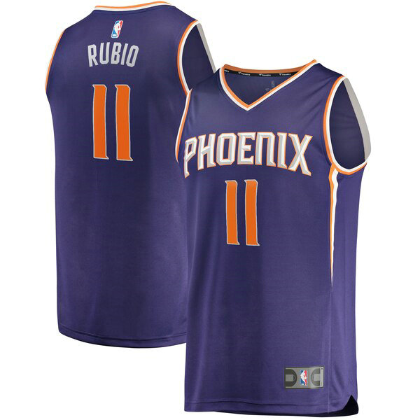 Maillot nba Phoenix Suns Icon Edition Homme Ricky Rubio 11 Pourpre